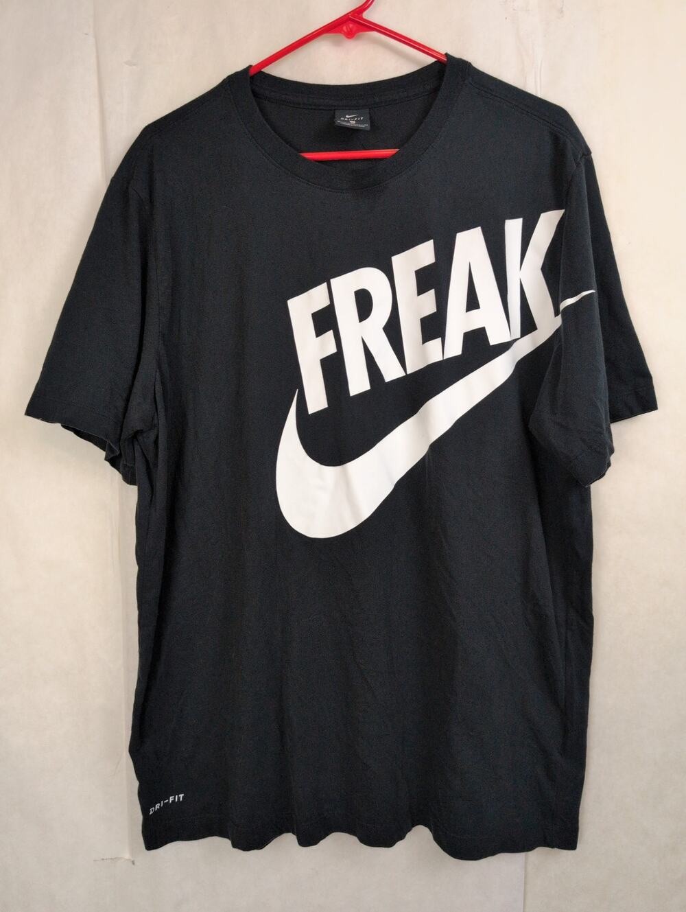 Nike Giannis Dri Fit black Freak T-shirt Size XL Basketball Sneakerhead Active